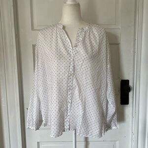 J. Crew | Cotton-voile button-front top in sweet spots